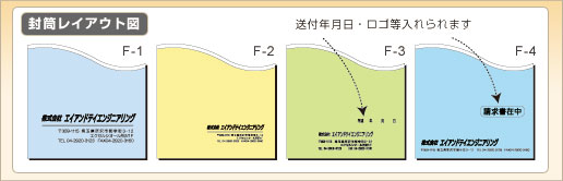 封筒レイアウト図